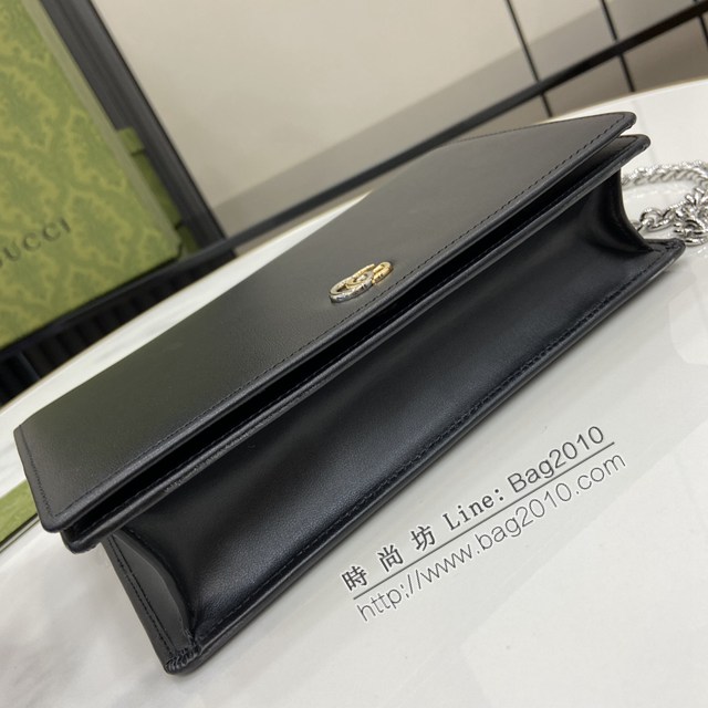 Gucci專櫃古馳最新款Marmont系列鏈帶錢包女士小斜挎包 jh2477型號：790060